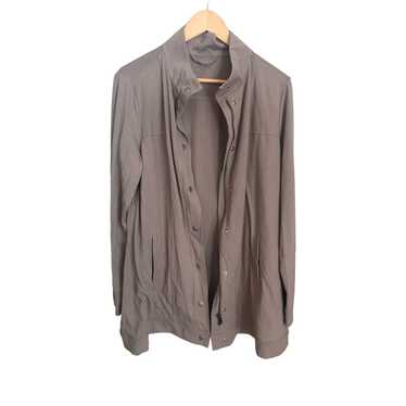 Eileen Fisher Taupe Organic Cotton Sweater Jacket 
