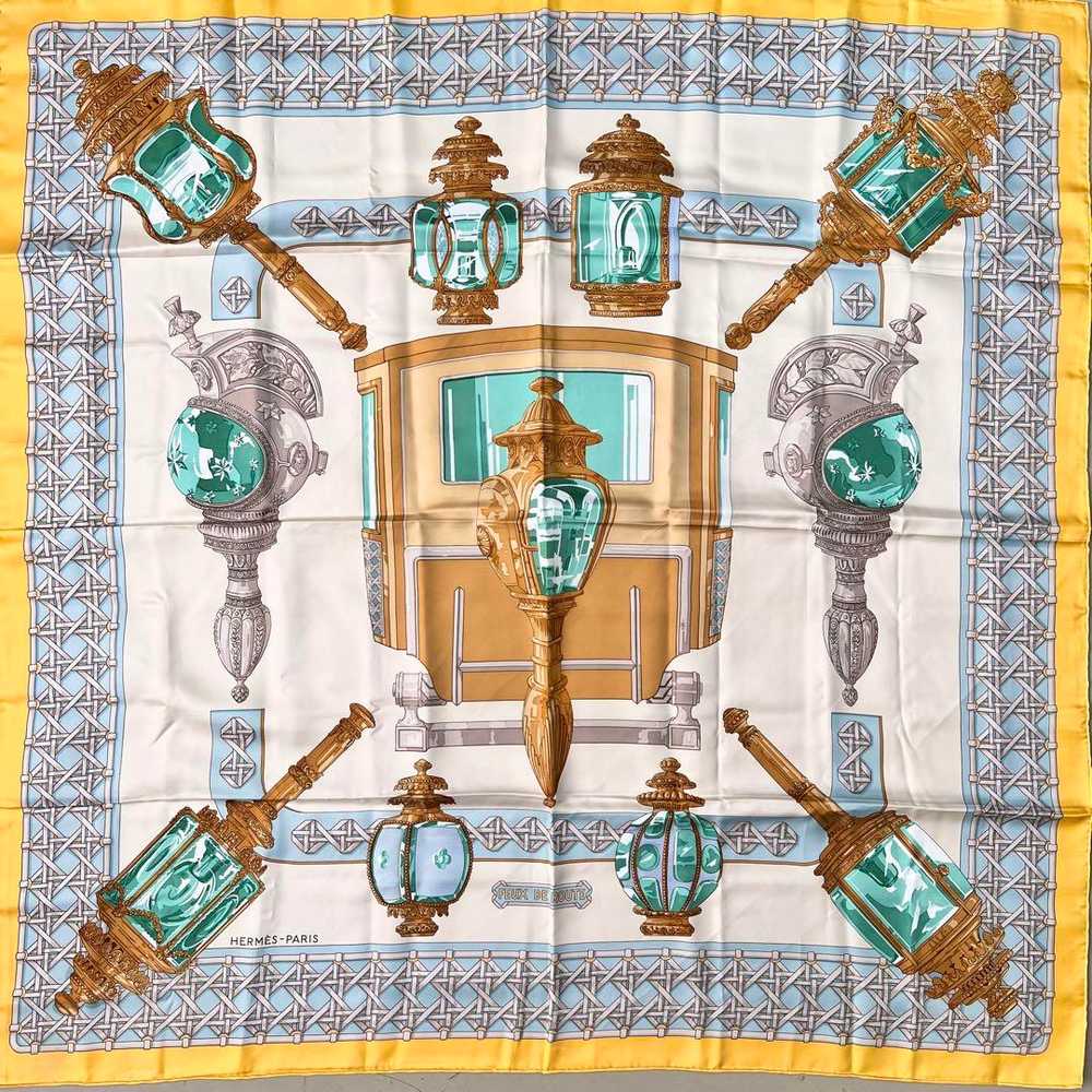 [Used Scarf] Hermes Scarf Carre90 Carriage Lantern - image 1