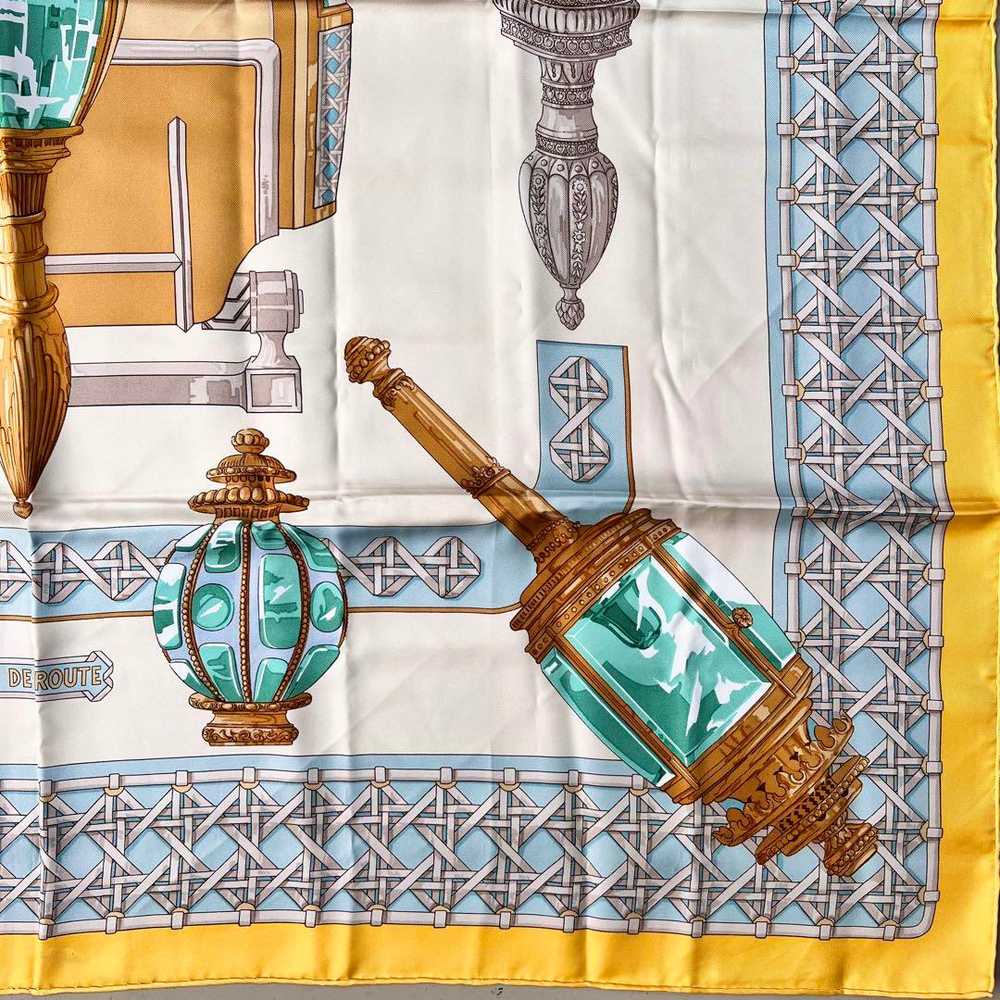 [Used Scarf] Hermes Scarf Carre90 Carriage Lantern - image 4