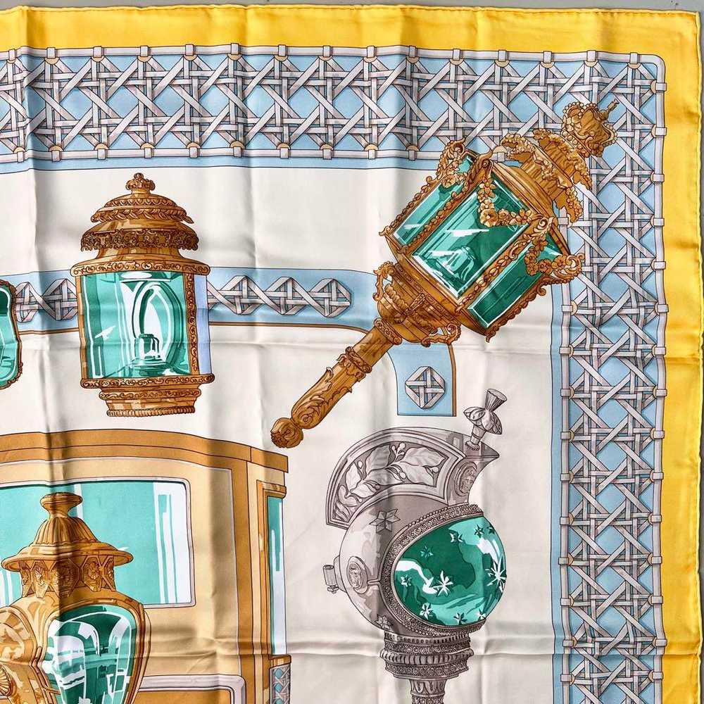 [Used Scarf] Hermes Scarf Carre90 Carriage Lantern - image 5