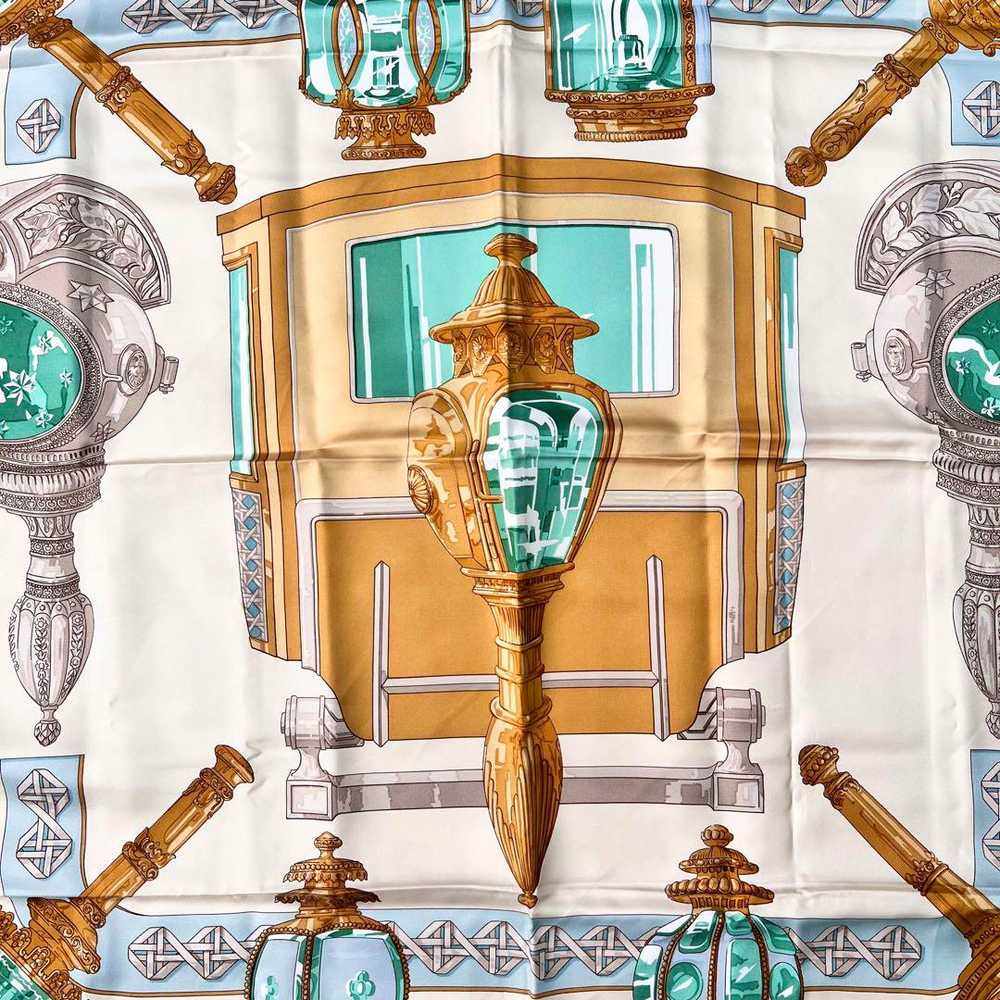 [Used Scarf] Hermes Scarf Carre90 Carriage Lantern - image 6
