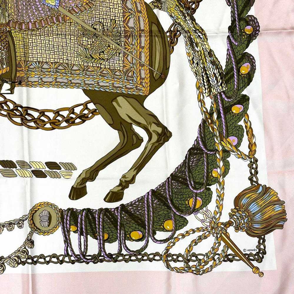 [Used Scarf] Hermes Carre90 Knight Pattern - image 3
