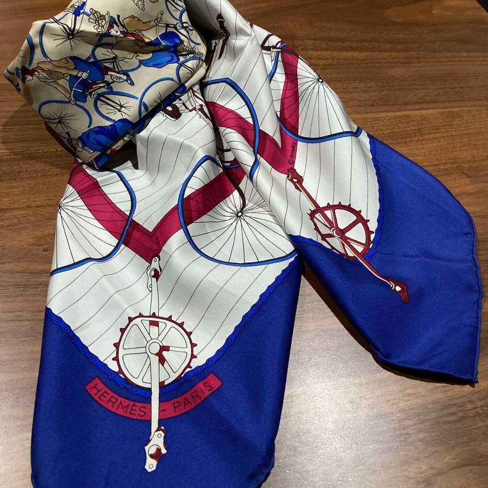 [Used Scarf] Hermes Scarf Les Becanes - image 2