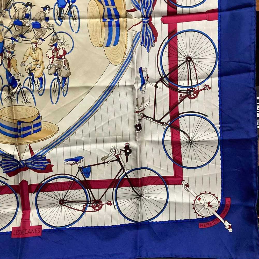 [Used Scarf] Hermes Scarf Les Becanes - image 6