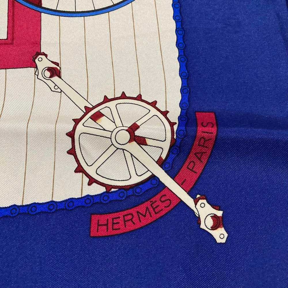 [Used Scarf] Hermes Scarf Les Becanes - image 9