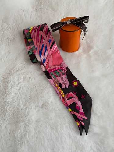 [Used Scarf] Hermes Twilly Pegasus - image 1