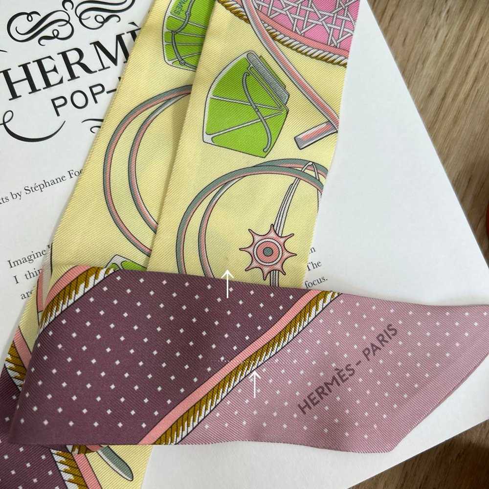 [Used Scarf] Hermes Twilly Folding Canopy Carriag… - image 3