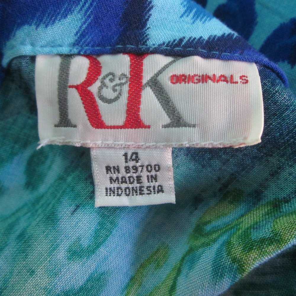 VINTAGE 80's SUMMER DRESS R&K Originals Womens Si… - image 4