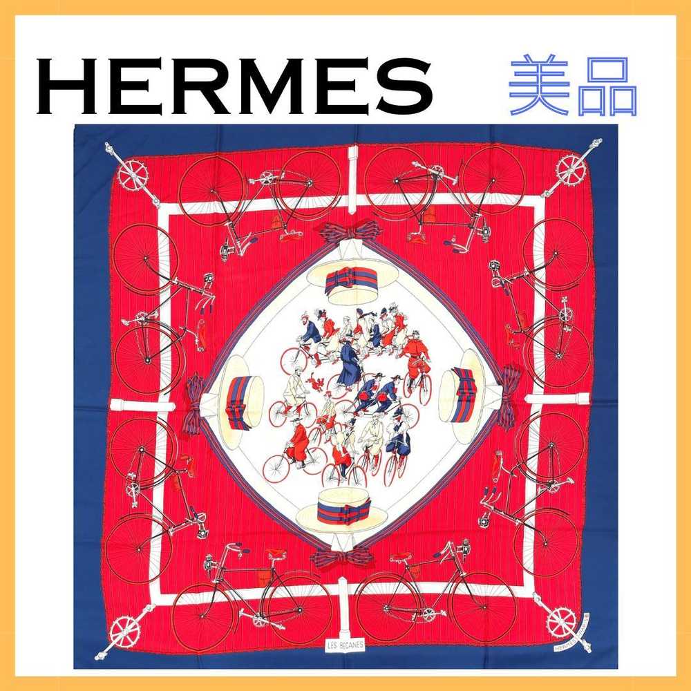 [Used Scarf] Hermes Scarf Women'S Silk Carre90 La… - image 1