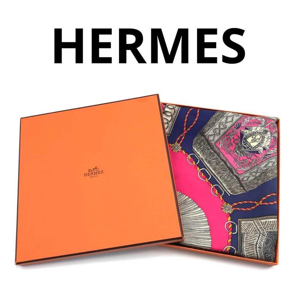 [Used Scarf] Hermes Kare90 Saber Decorative Bag S… - image 1