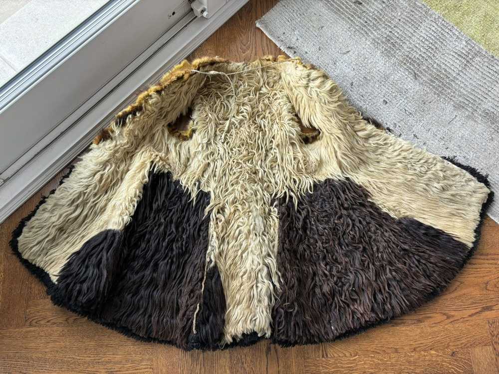 Antique × Sheepskin Coat × Vintage Antique Embroi… - image 7