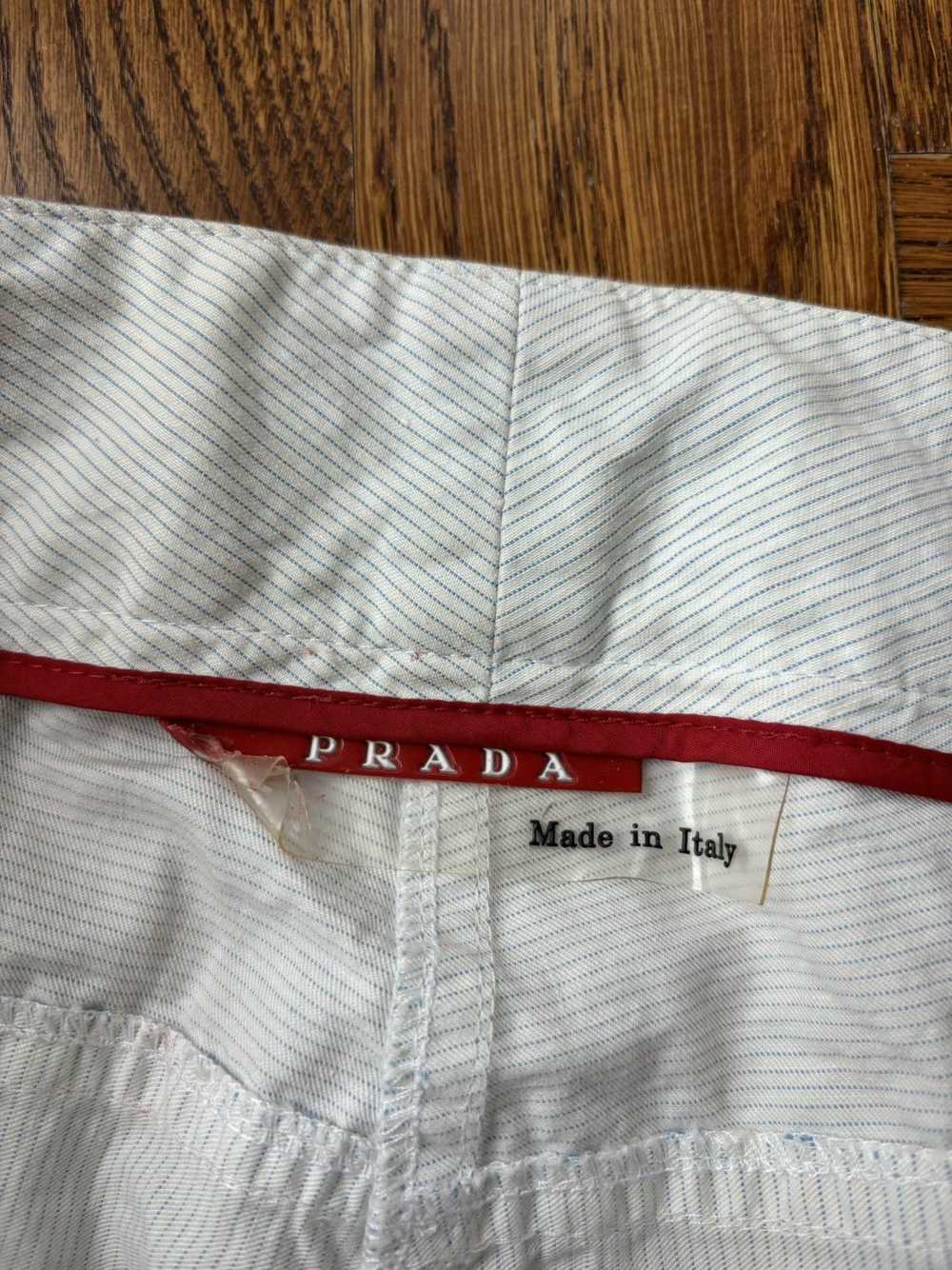 Prada × Vintage Vintage Prada Pants Pinstripe Tro… - image 3