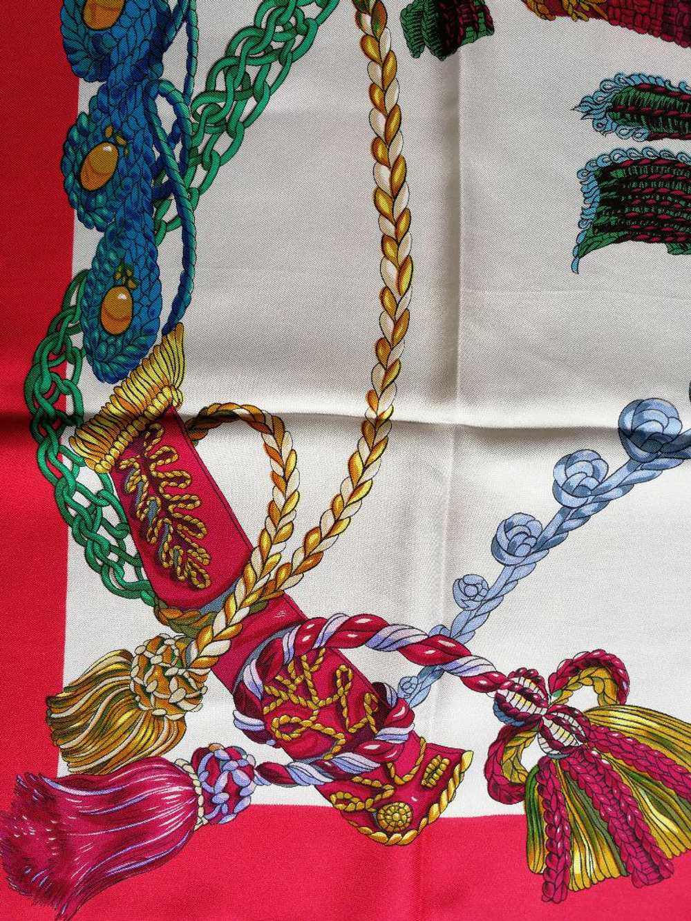 [Used Scarf] Hermes Scarf Carre90 Tanbalier - image 7