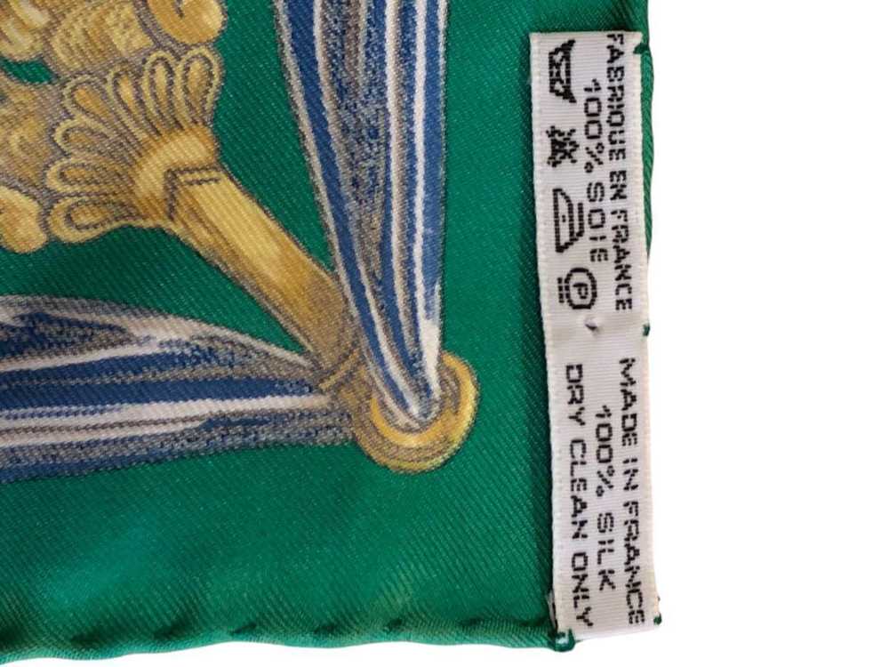 [Used Scarf] Hermes Scarf Carre 40 Etriers Green … - image 7