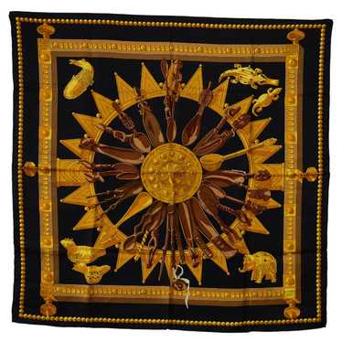 [Used Scarf] Hermes Carre 90 Cuillers D'Afrique A… - image 1