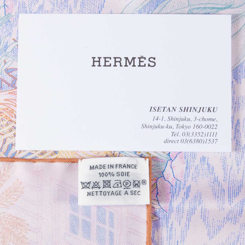 [Used Scarf] Hermes Gavroche Faubourg Tropical 89… - image 4