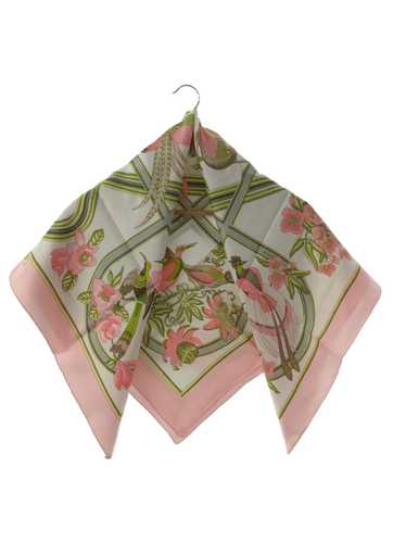 [Used Scarf] Used Hermes Kale90/Flower Bird/Scarf/