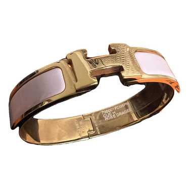 Hermès Clic H pink gold bracelet - image 1