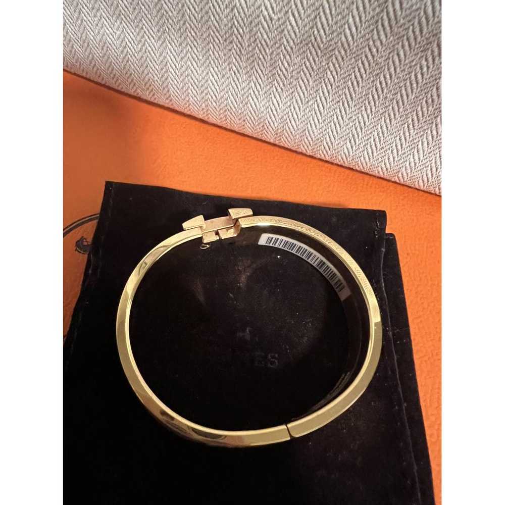 Hermès Clic H pink gold bracelet - image 3