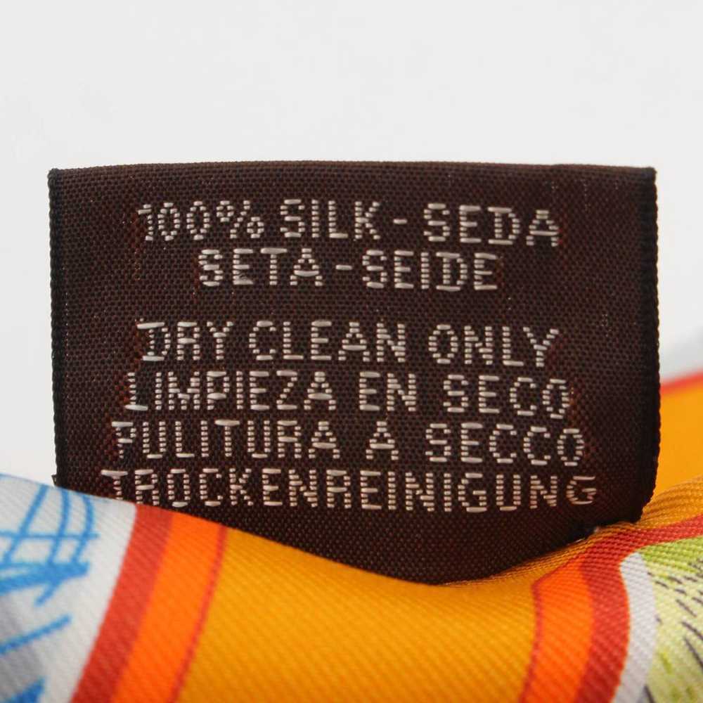 [Used Scarf] Hermes Twilly Story Silk Scarf Orang… - image 9