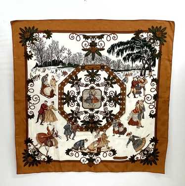 [Used Scarf] Hermes Carre 90 Scarf Joies D' Hiver 
