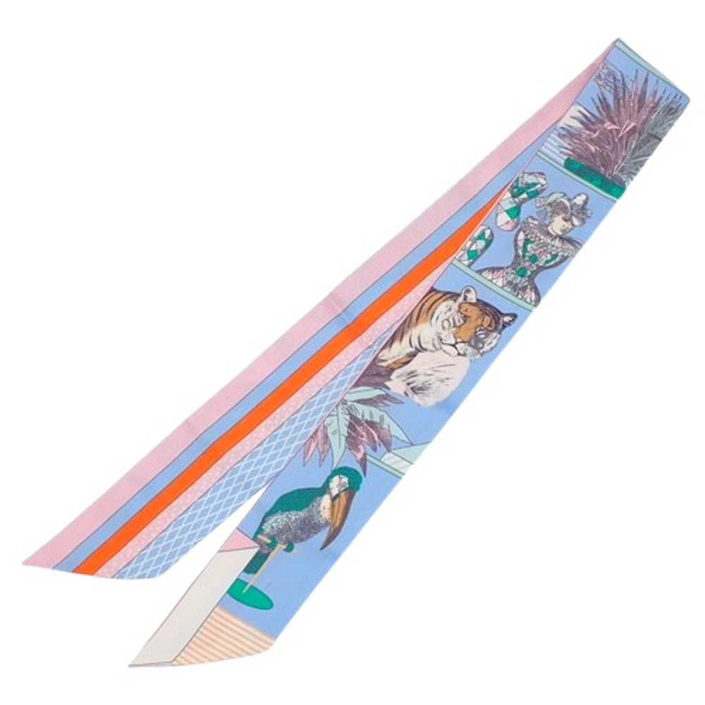 [Used Scarf] Hermes Grand Theater Nouveau Twilly … - image 2