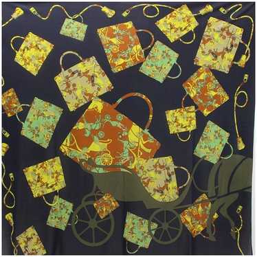 [Used Scarf] Hermes Silk Scarf Cale90 Kelly En Ca… - image 1