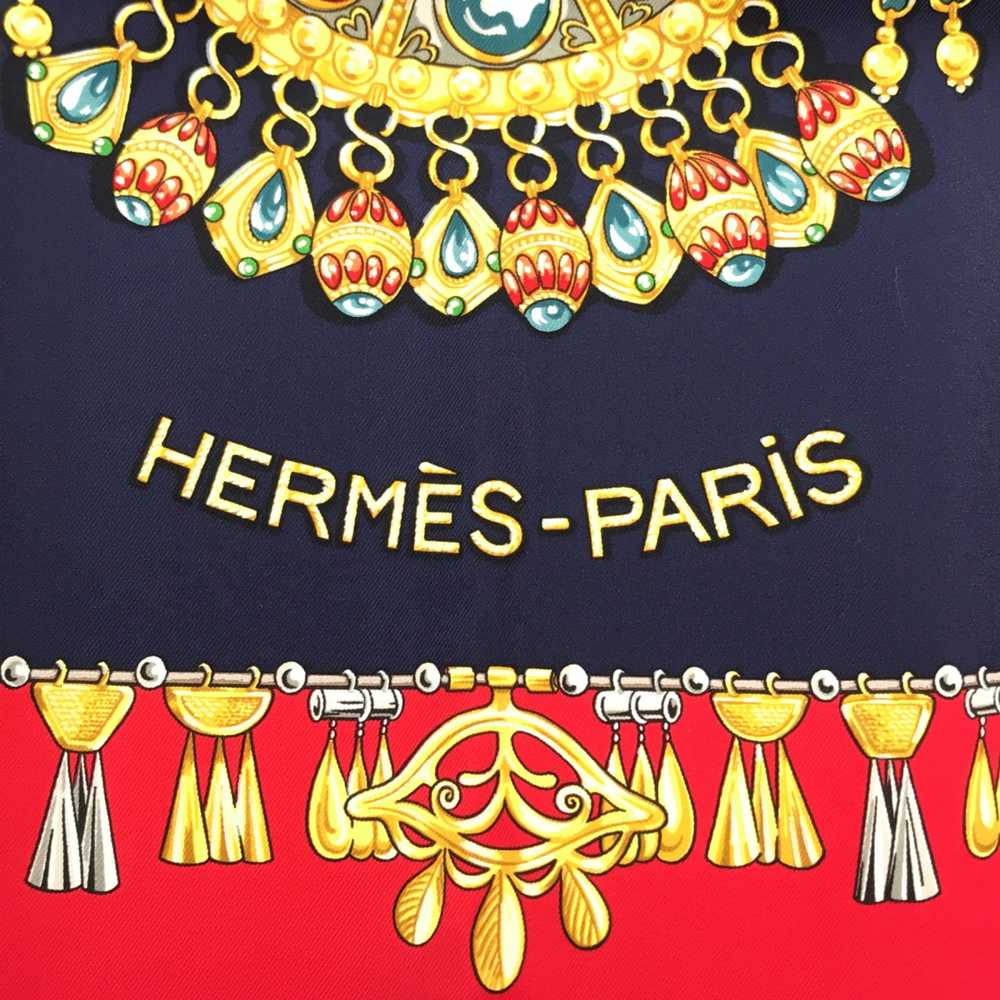 [Used Scarf] Hermes Carre 90 Parures Des Sables D… - image 4