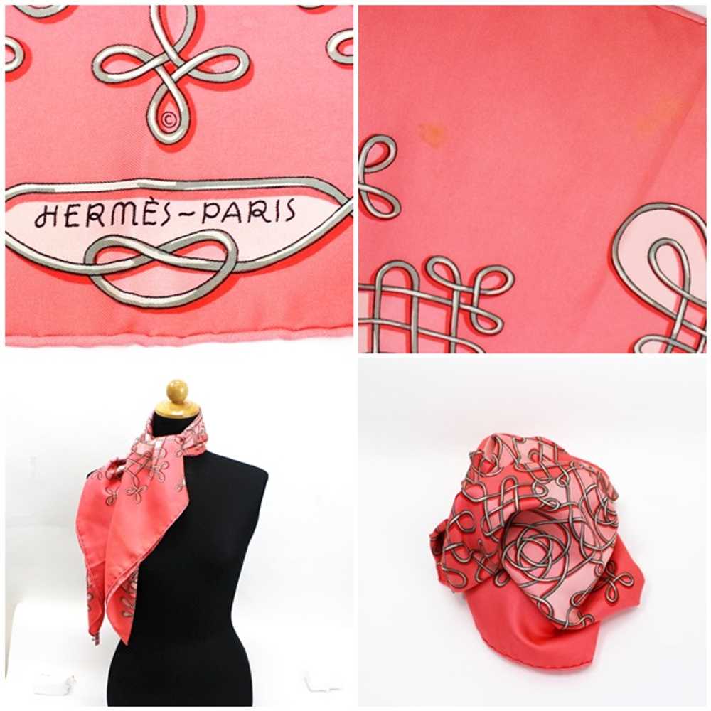 [Used Scarf] Hermes Scarf Carre90 Pink Used Ab Ra… - image 3
