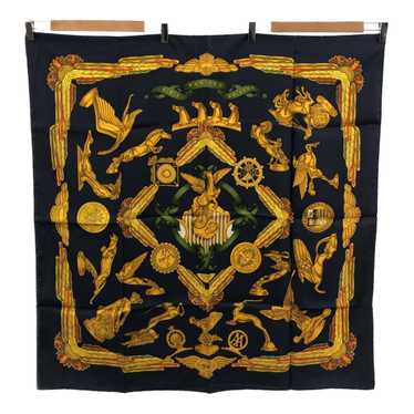 [Used Scarf] Pawnshop Hermes Carre90 Scarf Les Pa… - image 1