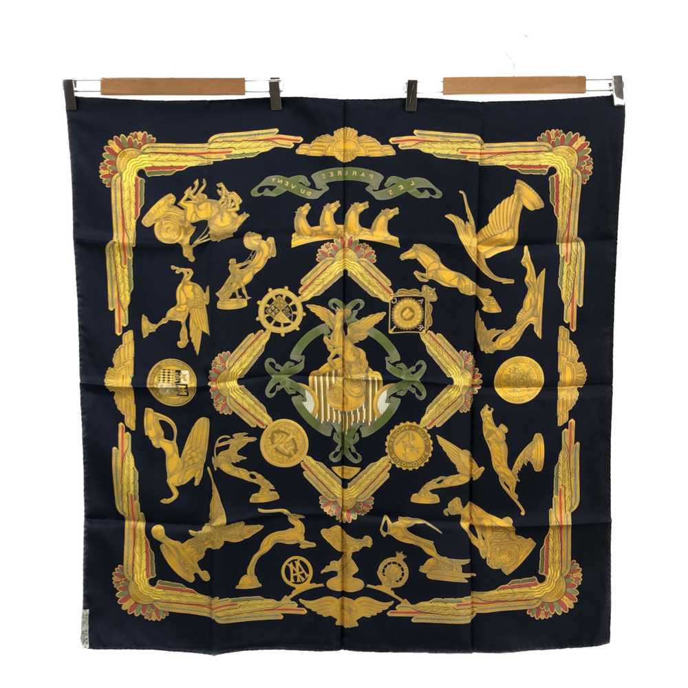 [Used Scarf] Pawnshop Hermes Carre90 Scarf Les Pa… - image 2