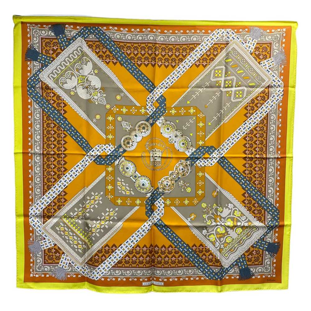 [Used Scarf] Used Hermes Carre90 Brins D Or Yello… - image 1