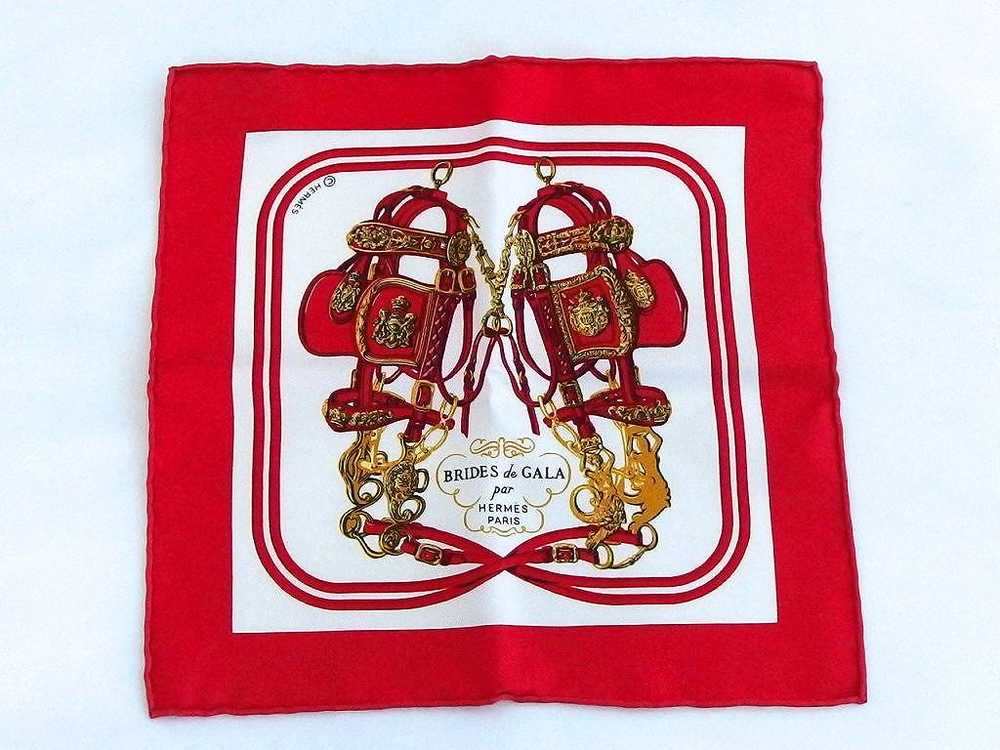 [Used Scarf] Hermes Handkerchief Scarf Carre 20 N… - image 2