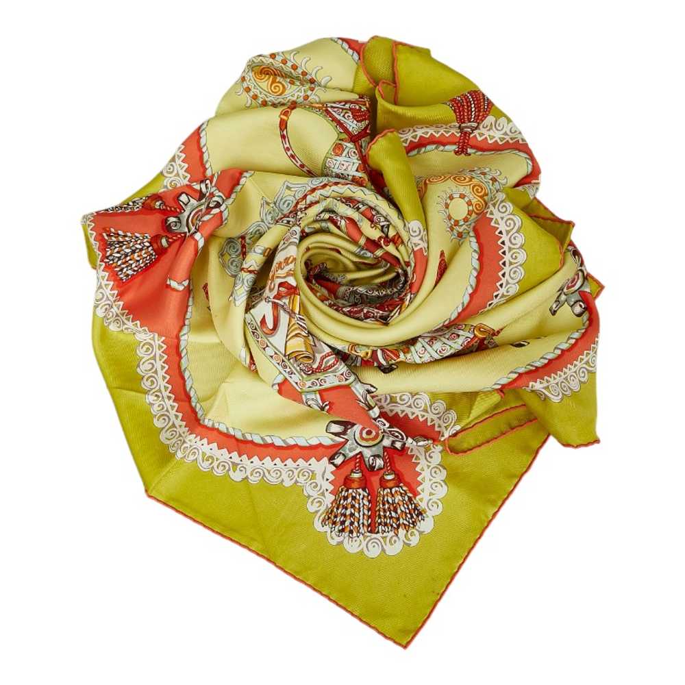 [Used Scarf] Hermes Carre90 Paperoles Paprole Car… - image 2