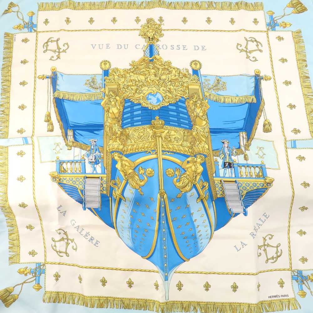 [Used Scarf] Hermes Carre 90 Vue Du Carosse De La… - image 3