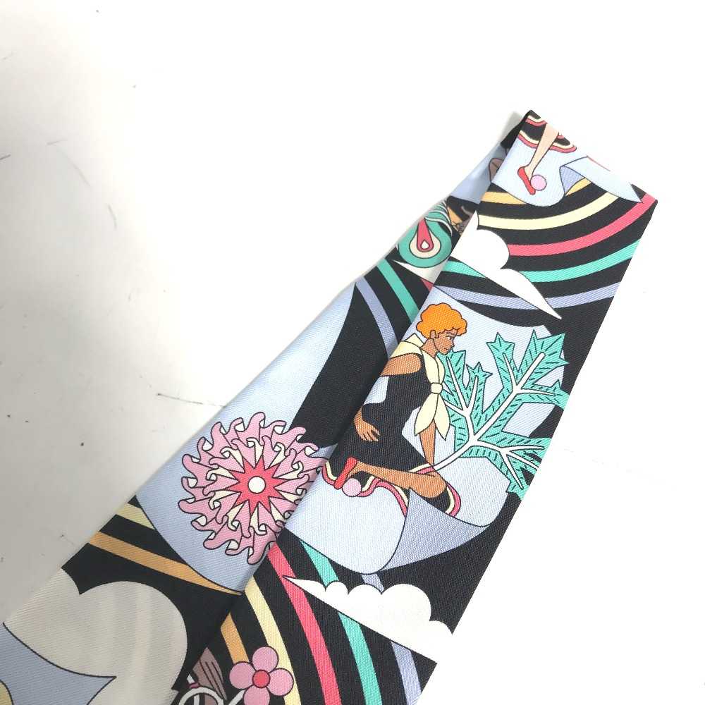 [Used Scarf] Hermes Flying Carres Volants Twilly … - image 3