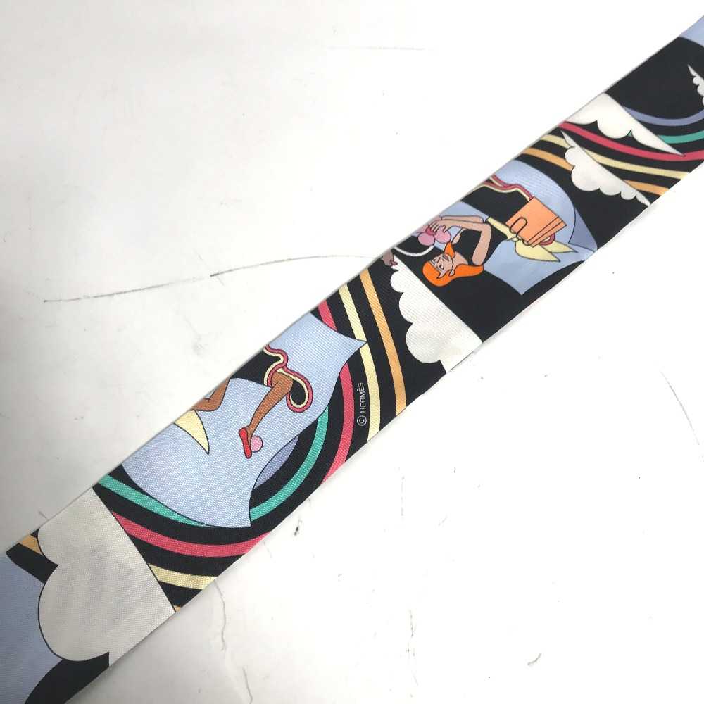 [Used Scarf] Hermes Flying Carres Volants Twilly … - image 5