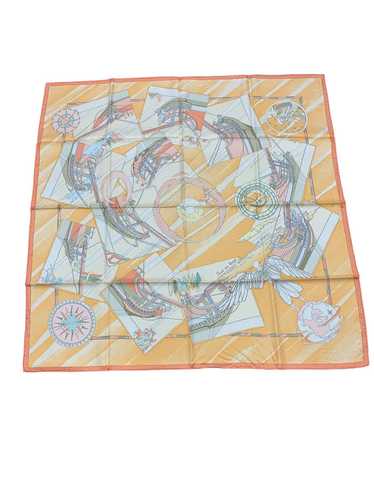 [Used Scarf] Hermes Carre 90 Scarf Beige Face Au L