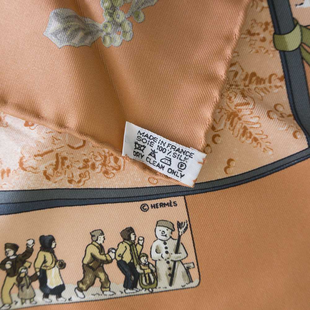 [Used Scarf] Top Quality Hermes Carre45 Neige D'A… - image 2