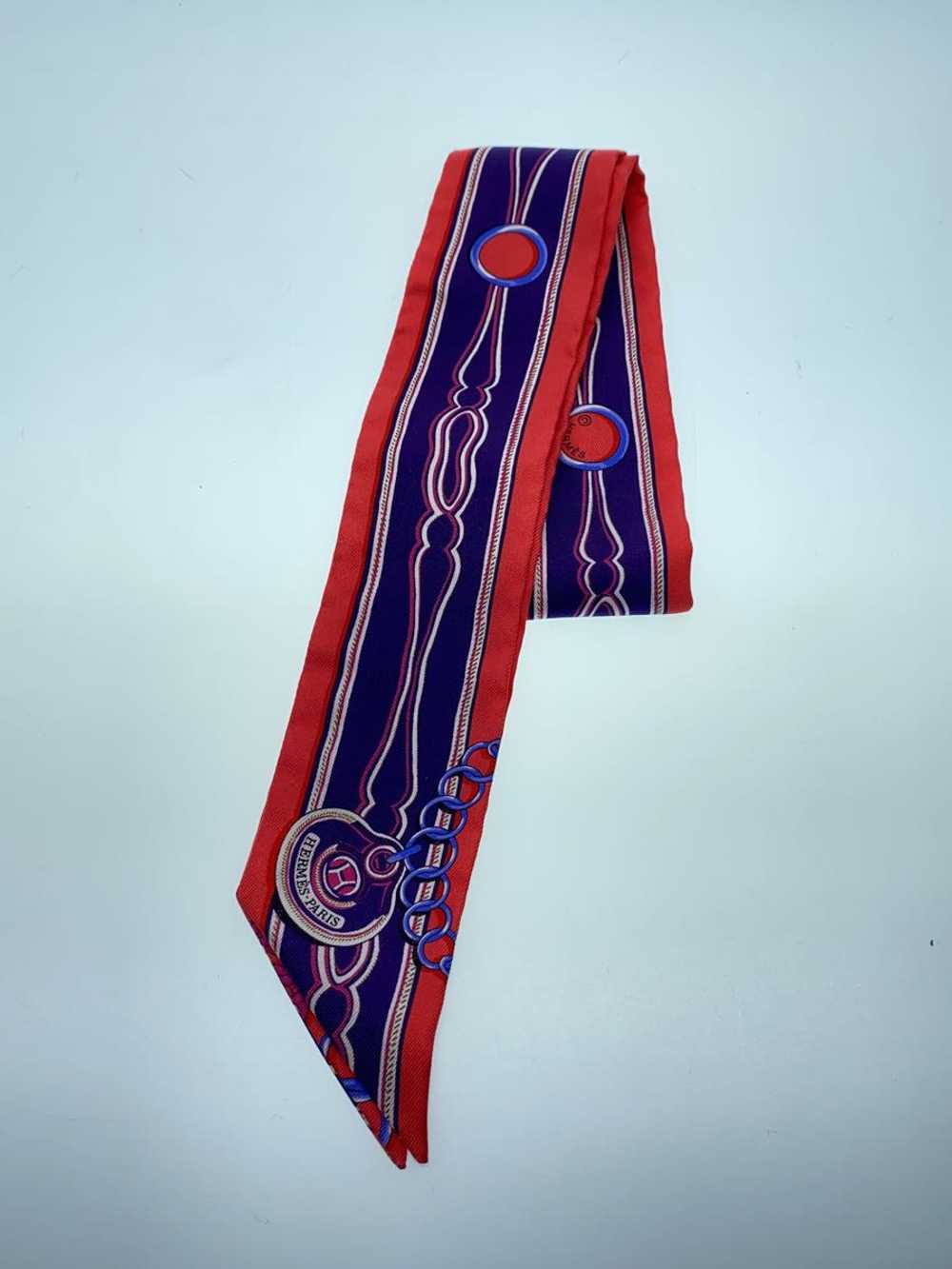 [Used Scarf] Used Hermes Scarf/Silk/Red/Allover P… - image 1