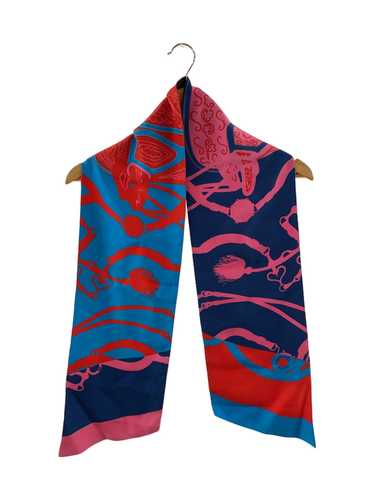 [Used Scarf] Used Hermes Scarf/Silk/Red/Dots/Ladi… - image 1