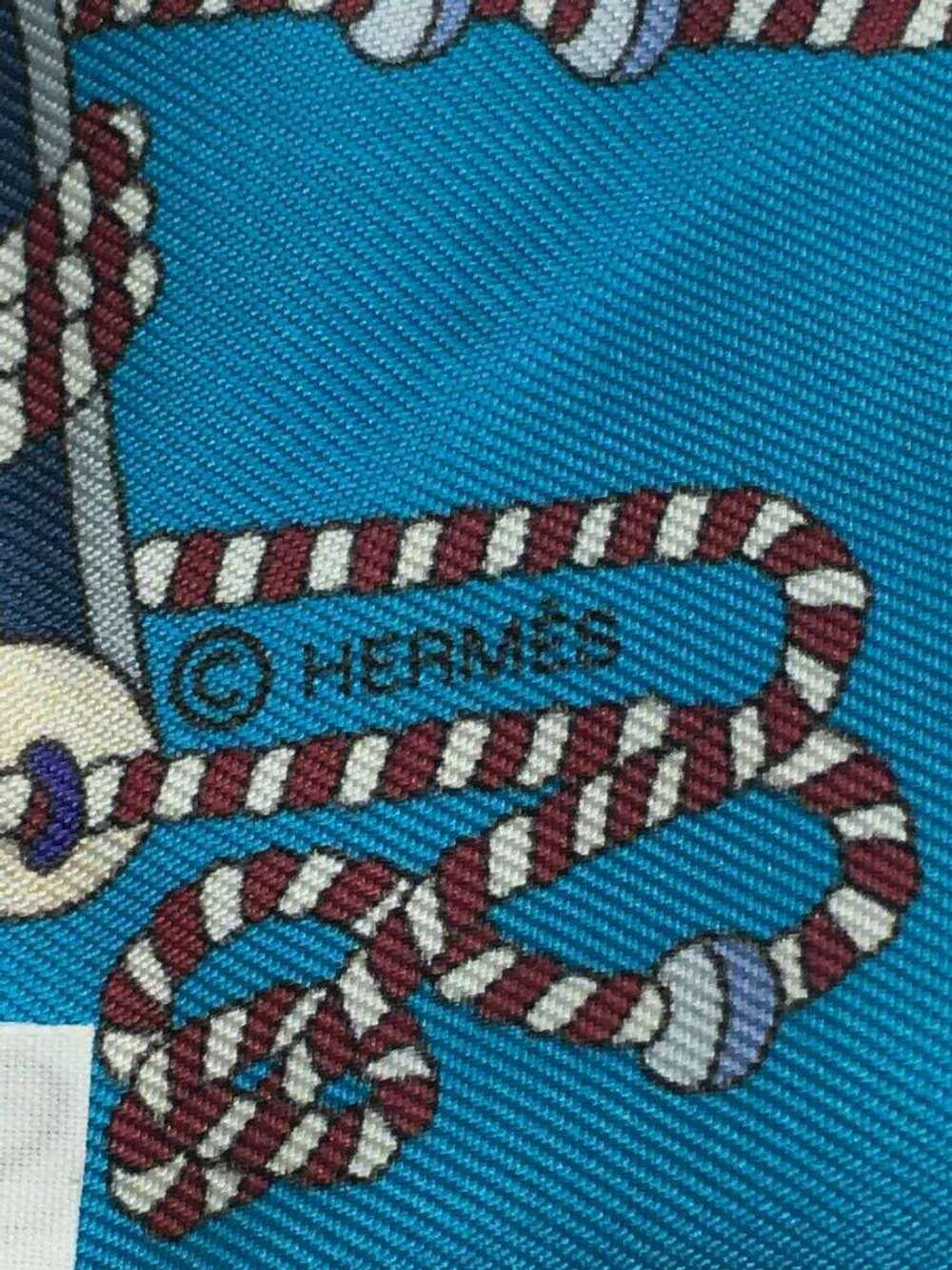 [Used Scarf] Used Hermes Twilly Scarf/Silk/Blu/La… - image 3