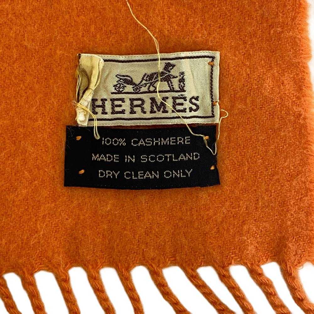 [Used Scarf] Hermes/Hermes Muffler Orange Ladies - image 4