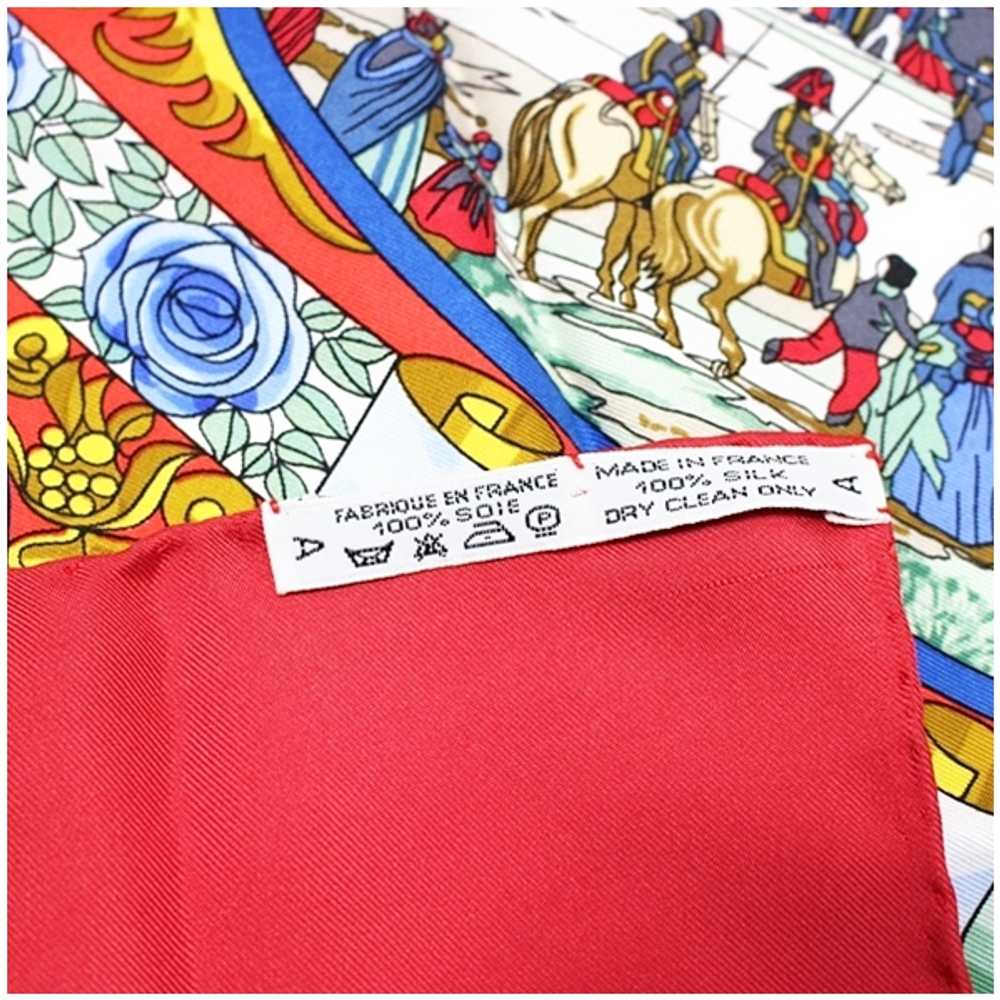 [Used Scarf] Hermes Silk Scarf Carre90 L'Entente … - image 4