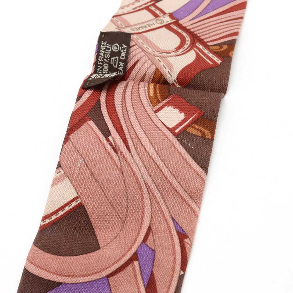 [Used Scarf] Apparel Hermes Twell Twilly Twill Sc… - image 6
