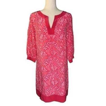 Lilly Pulitzer Pink Silk Anya Dress Border | Size 