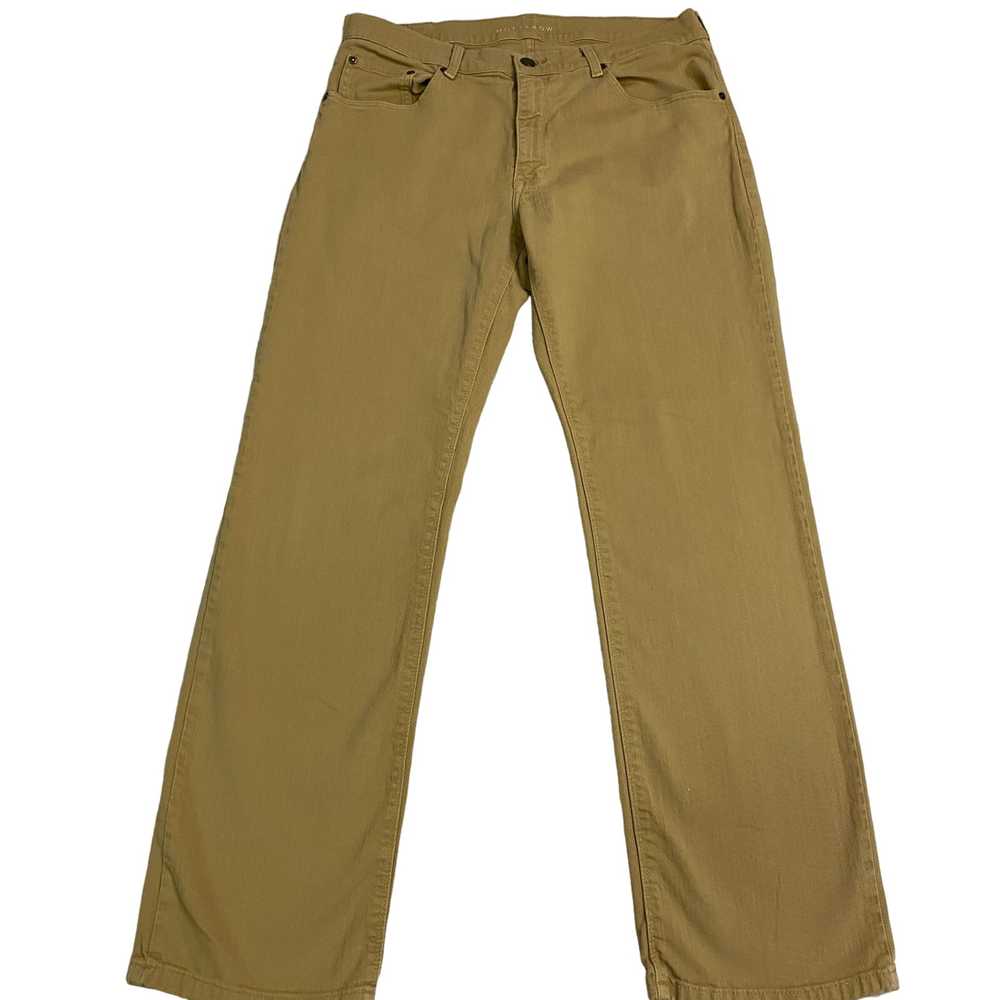 Men’s mott & bow khaki jeans 36x32 straight stret… - image 4
