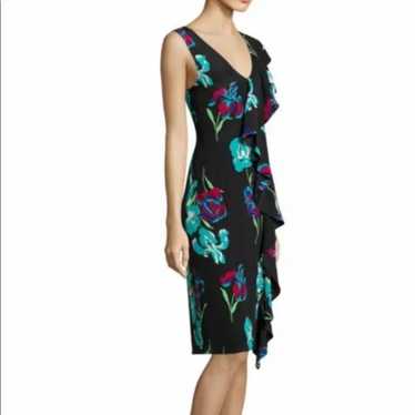 Diane von Furstenberg DVF Side Ruffle Silk Dress 2 - image 1