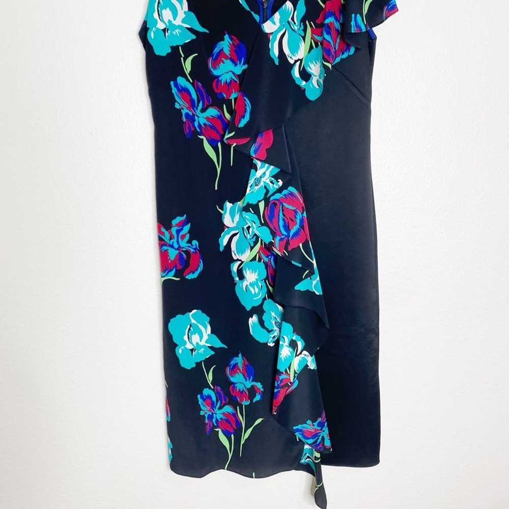Diane von Furstenberg DVF Side Ruffle Silk Dress 2 - image 6