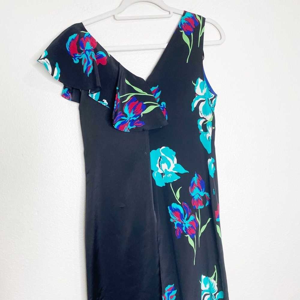 Diane von Furstenberg DVF Side Ruffle Silk Dress 2 - image 9